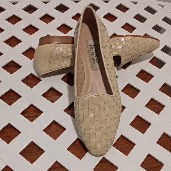 90s Enzo Angiolini Leather Flats Loafer - Picture 1 of 5